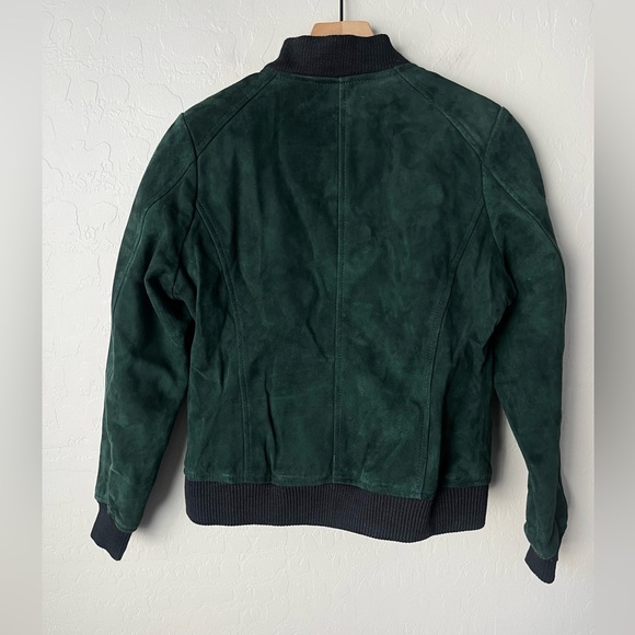 NWT The Jacket Maker bliss suede leather bomber jacket large - Picture 6 of 14